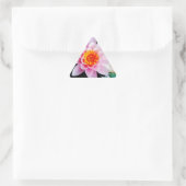 Warme roze en oranje lotuswaterbloem sticker (Tas)