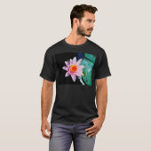 Warme roze en oranje lotuswaterbloem t-shirt (Voorkant volledig)