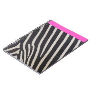 warme roze en zebra streep notitieboek