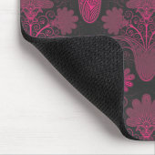 warme roze en zwarte demask muismat (Hoek)
