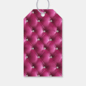 Warme Roze Faux Velvet Cadeaulabel (Achterkant)