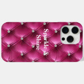 Warme Roze Faux Velvet Case-Mate iPhone Case (Achterkant (horizontaal))