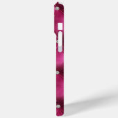 Warme Roze Faux Velvet Case-Mate iPhone Case (Achterkant / Links)