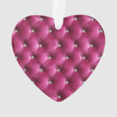 Warme Roze Faux Velvet Ornament (achterkant)