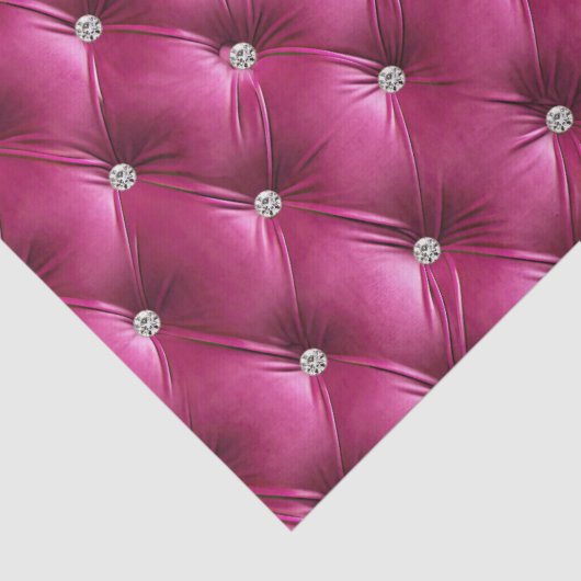 Warme Roze Faux Velvet Tissuepapier (Detail)