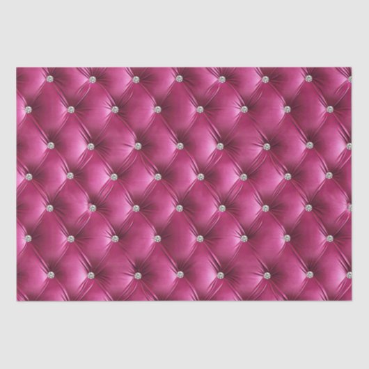 Warme Roze Faux Velvet Tissuepapier (Voorkant)
