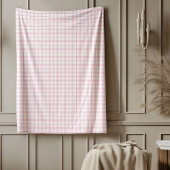 Warme Roze Gingham Deken Boerderij Look