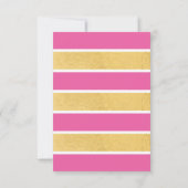 Warme roze goudflamingo Tropical Summer Birthday Kaart (Achterkant)