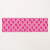 Warme roze harten yogamat (Achterkant (horizontaal))