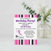 Warme roze ijsbreker-feest-roze band kaart (Staand voorkant)