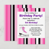 Warme roze ijsbreker-feest-roze band kaart (Voorkant / Achterkant)