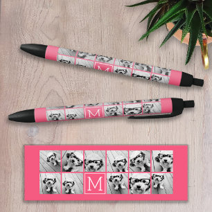 Warme Roze Instagram Fotosamenstelling Aangepaste Zwarte Inkt Pen