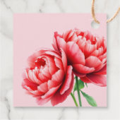 Warme Roze Liefde Dank Bedankjes Labels (Achterkant)