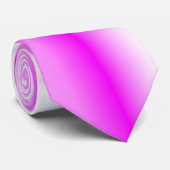 Warme Roze Lijnen Stropdas (Opgerold)