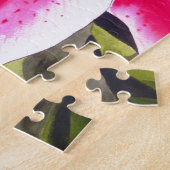 Warme roze Lily Tenerife pop waterverf Legpuzzel (Zijkant)