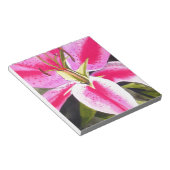 Warme roze Lily Tenerife pop waterverf Notitieblok (Schuin)