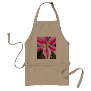 Warme roze Lily Tenerife pop waterverf Standaard Schort