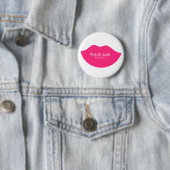 Warme roze lippen ontwerp Visagist Ronde Button 5,7 Cm (In situ)