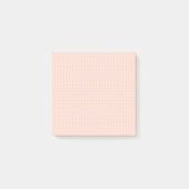 Warme roze puntenraster Post-it Notes (Voorkant)