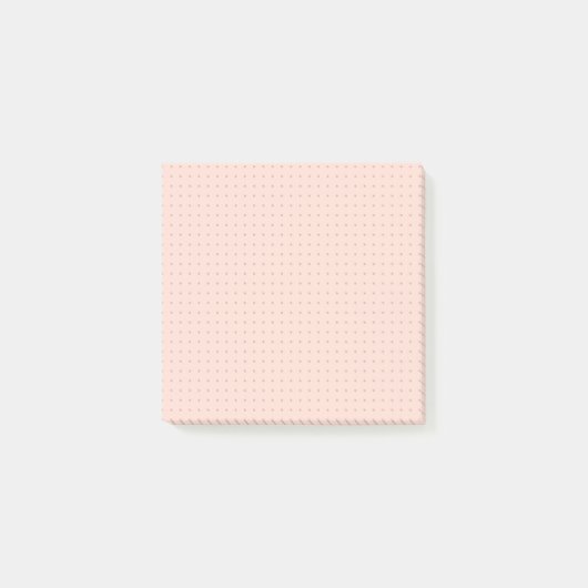 Warme roze puntenraster Post-it Notes (Voorkant)