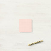 Warme roze puntenraster Post-it Notes (Op bureau)