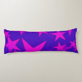 Warme roze sterren + Blauwe Lichaamslang Lichaamskussen (Achterkant)
