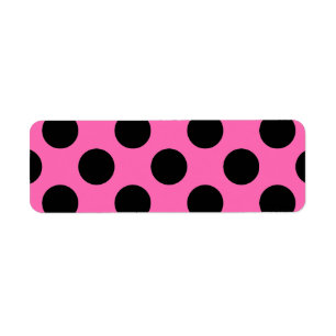 Warme Roze Stippen Etiket