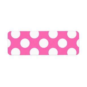 Warme Roze Stippen Etiket