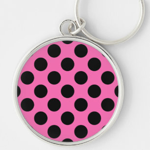 Warme Roze Stippen Sleutelhanger