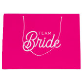 Warme Roze Team Bruid Gepersonaliseerde Cadeautas (Voorkant)
