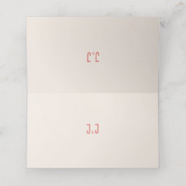 Warme Roze Vogel Song Wedding Plaatskaartje