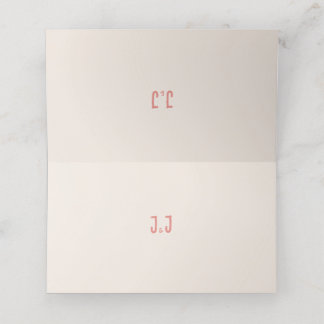 Warme Roze Vogel Song Wedding Plaatskaartje