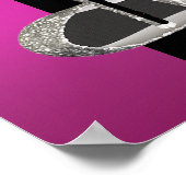 Warme roze zollen hooggeplaatste zangpannen op zat poster (Hoek)