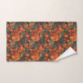 Warme Rustieke Aquarel Bladeren - Boho Esthetiek Bad Handdoek (Handdoek)