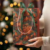 Warme rustieke Waterverf bladeren - Boho esthetisc Medium Cadeauzakje