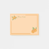 Warme Sinaasappelborders Ontwerp Post-it® Notes (Voorkant)