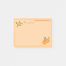 Warme Sinaasappelborders Ontwerp Post-it® Notes