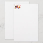 Warme sjaals briefpapier (Voorkant / Achterkant)