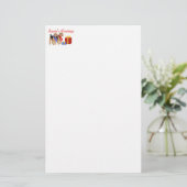 Warme sjaals briefpapier (Staand voorkant)