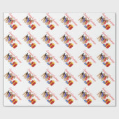 Warme sjaals cadeaupapier (Vlak)