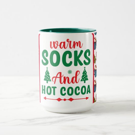 Warme Sokken En Heet Cacao Mok (Midden)