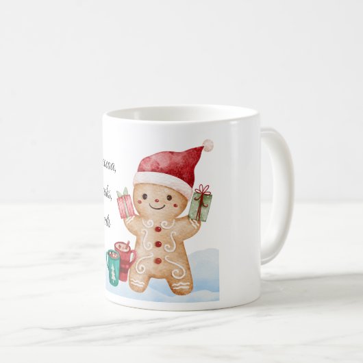 Warme Sokken Mok – Gezellige kerst Mok (Voorkant rechts)