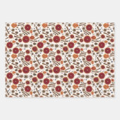 Warme specerijen - Katoetkern-Waterverf Patroon Inpakpapier Vel (Voorkant 3)