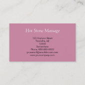 warme steenmassa visitekaartje (Achterkant)