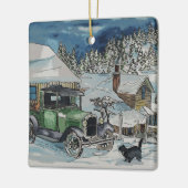 Warme stoel keramisch ornament (Links)