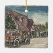 Warme stoel keramisch ornament (Achterkant)