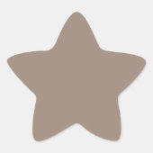 Warme Stof Rose Achtergrond – Trouwontwerp Ster Sticker (Voorkant)
