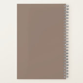 Warme Stof Roze Achtergrond – Trouwontwerp Notitieboek (Achterkant)