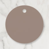 Warme stoffige Rozen achtergrond – Wedding Design Bedankjes Labels (Achterkant)