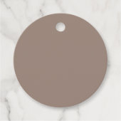 Warme stoffige Rozen achtergrond – Wedding Design Bedankjes Labels (Voorkant)